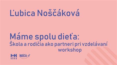 Rodina a škola ako partneri pri vzdelávaní
