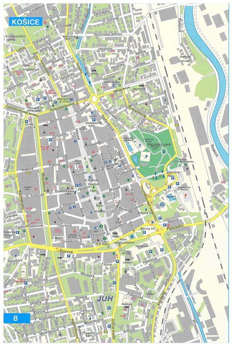 Mapa Košice-Sever