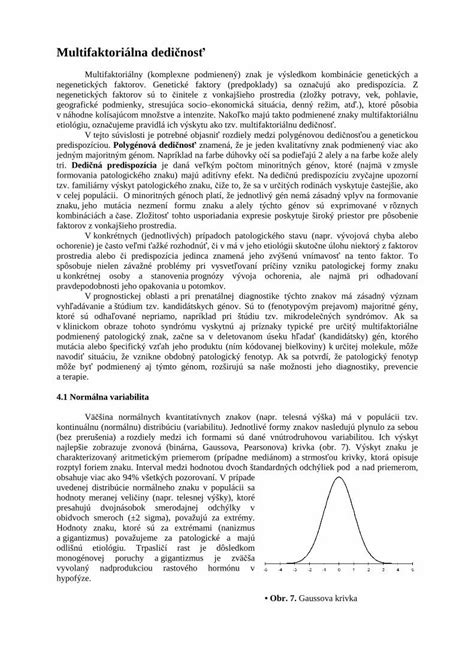 Multifaktoriálny charakter viacnásobného postihnutia
