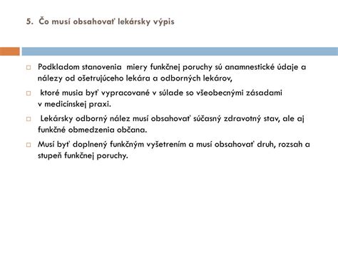 Definícia a kritériá ťažkého zdravotného postihnutia