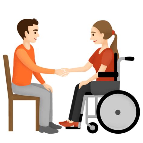 Osobná asistencia: ilustračný obrázok človeka na vozíku s asistentom