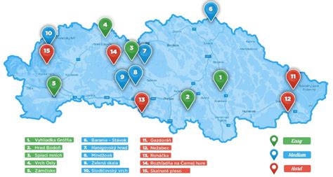 Mapa: Lokality zdravotníckych zariadení v Trebišovskom kraji