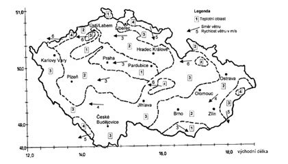 Mapa klimatických oblastí Drietomy