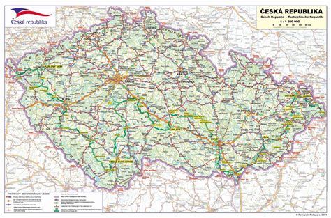 Mapa Českej republiky a Slovenska