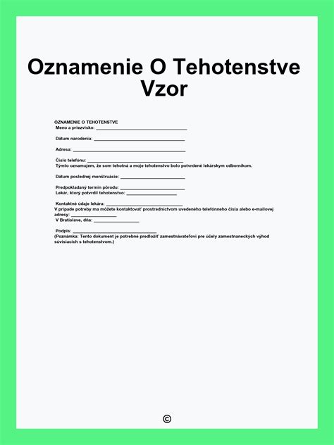 Faktory ovplyvňujúce oznámenie tehotenstva zamestnávateľovi