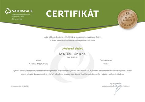 Certifikáty a referencie opatrovateľky