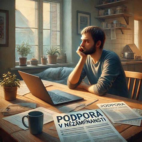 Ilustrácia: Osoba hľadajúca prácu a podpora v nezamestnanosti