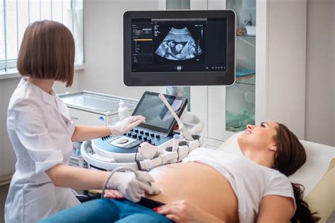 Schéma: Meranie dĺžky krčka maternice pomocou ultrazvuku
