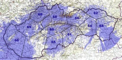 Mapa pokrytia GPS signálom na Slovensku
