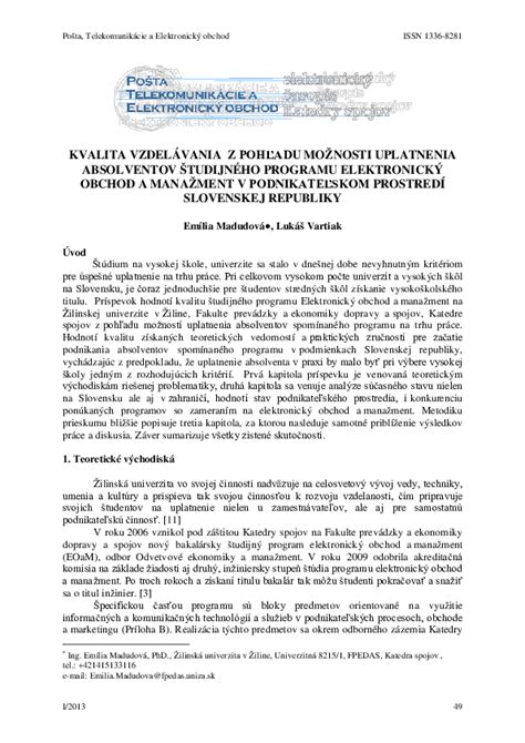 Možnosti uplatnenia absolventov