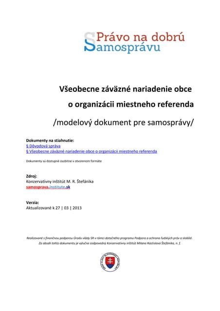 Priebeh miestneho referenda