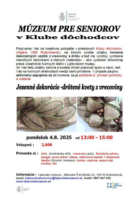 História Klubu dôchodcov Ružomberok