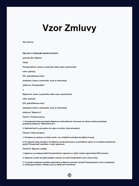 Vzor zmluvy o opatrovaní psa
