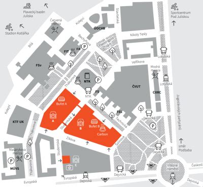 Mapa univerzitného kampusu