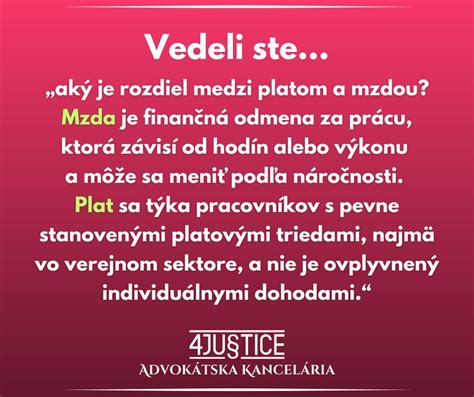Ilustrácia rozdielu medzi mzdou a platom