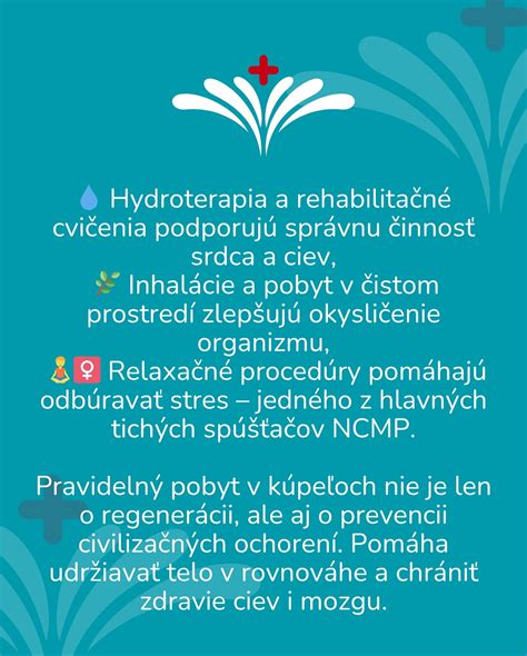 relaxačné procedúry a hydroterapia