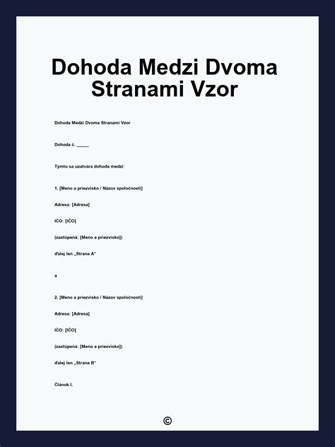 Dohoda medzi zamestnancom a zamestnávateľom