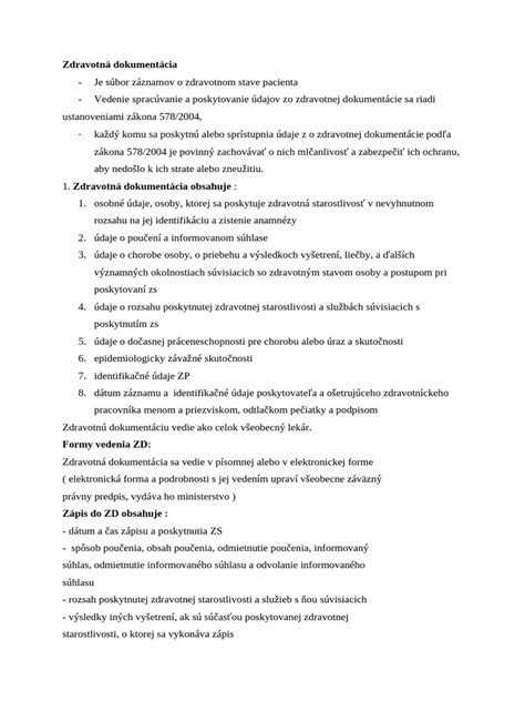 schéma vzťahu zamestnávateľ a zdravotná dokumentácia