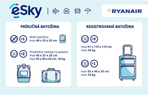 ilustrácia príručnej batožiny s povolenými rozmermi