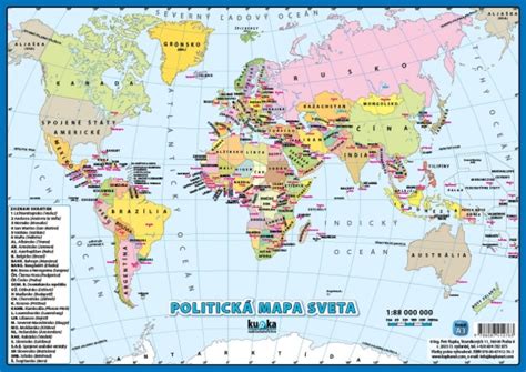 Mapa sveta s vyznačenými krajinami a sadzbami stravného