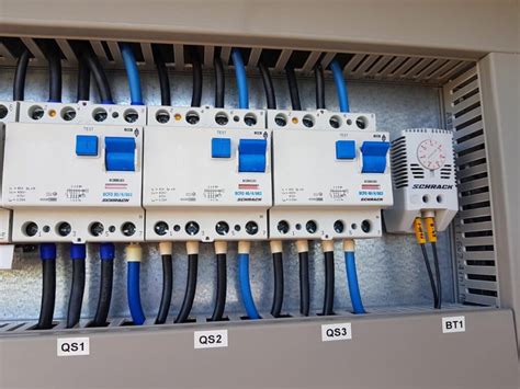 Ilustrácia elektrického rozvádzača a revízneho technika