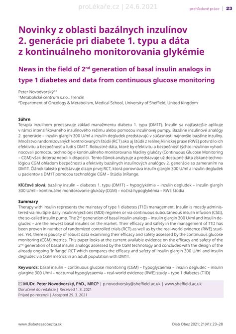 Vizualizácia kontinuálneho monitorovania glykémie