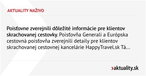 Dôležité informácie pre zamestnancov