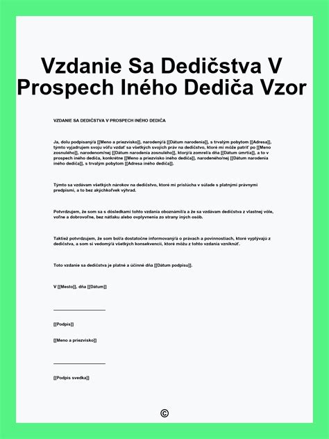 Vysporiadanie peňažných nárokov a dedičstva