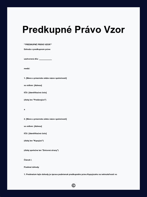 Predkupné právo pri predaji