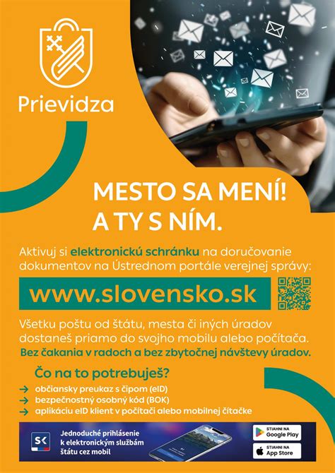 Rozhranie elektronickej schránky na portáli Slovensko.sk
