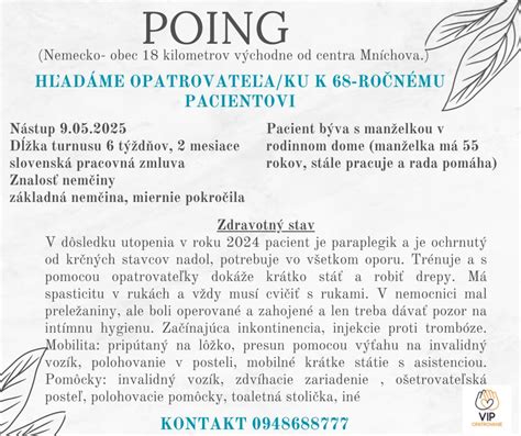 Zoznam požiadaviek pre opatrovateľky v Rakúsku