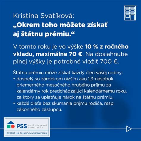 Podmienky nároku na štátnu prémiu