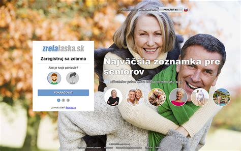 Tabuľka porovnávajúca populárne zoznamky pre seniorov