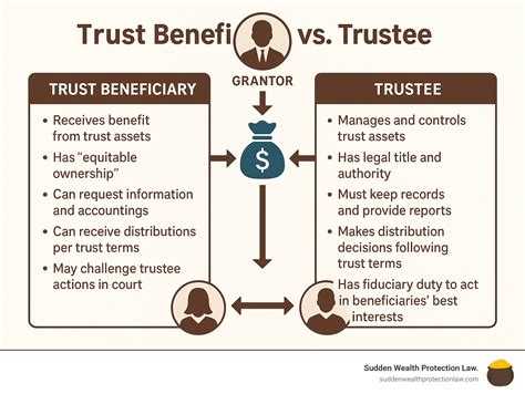 Schéma trustu: vzťahy medzi settlorom, trustee a beneficiary