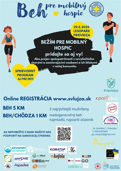 Bežci na charitatívnom behu podporujúcom mobilný hospic