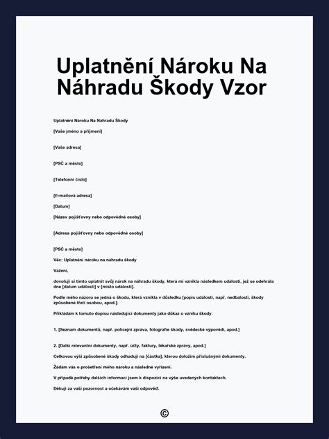 Zásady uplatnenia náhrady škody