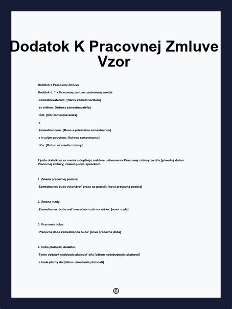 Ilustrácia: Pracovná zmluva a dodatok k pracovnej zmluve