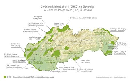 Mapa: Obľúbené rekreačné oblasti na Slovensku