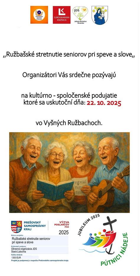 Skupinová aktivita seniorov vo Vyšných Ružbachoch