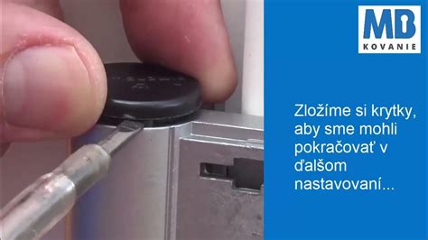 Nastavenie vchodových dverí - detaily pántov