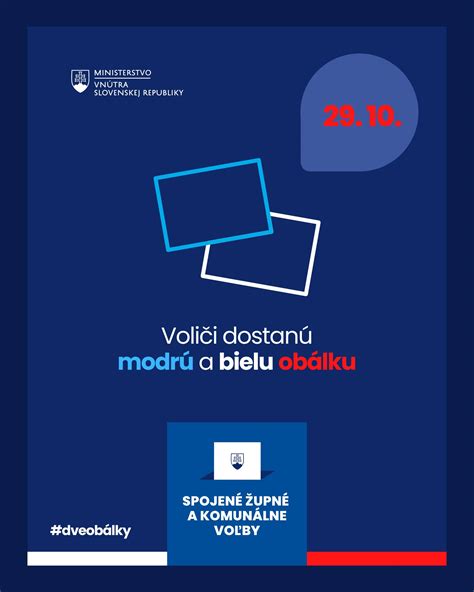 Volebné lístky a obálka