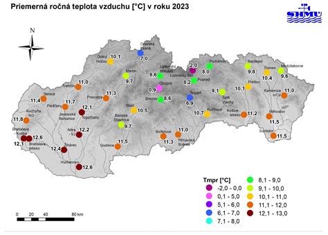 Mapa Slovenska: Regionálne rozdiely v priemernej dĺžke PN