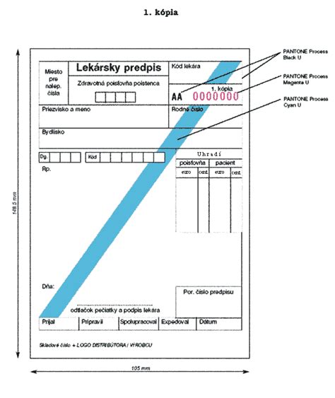 Ilustrácia lekárskeho predpisu