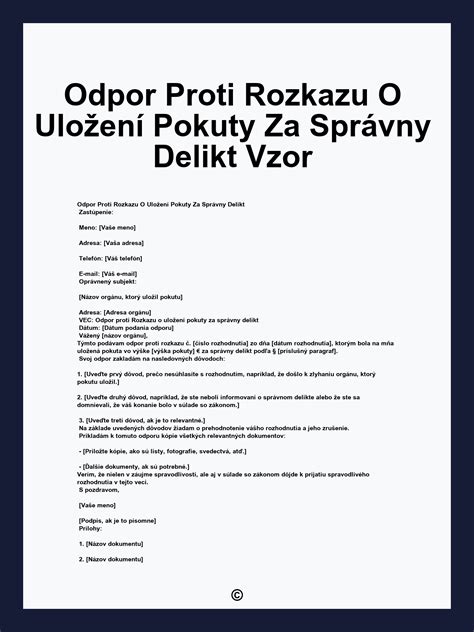 Ilustrácia pokuty za porušenie PN