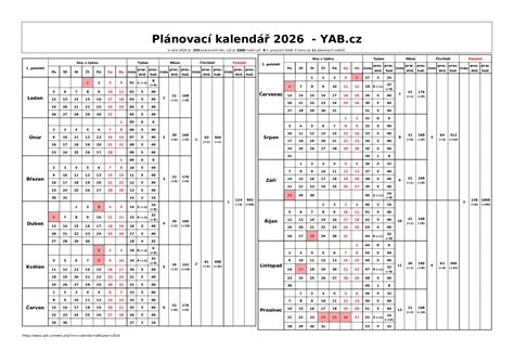 Kalendár s vyznačenými časovými blokmi pre vychádzky