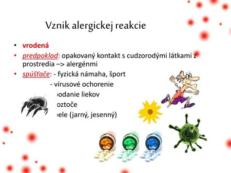 symbolické znázornenie alergickej reakcie