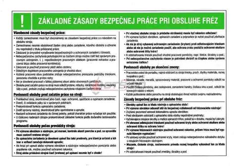 Pravidlá bezpečnosti práce