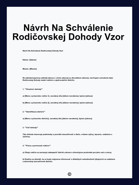Dohody rodičov a ich schválenie súdom