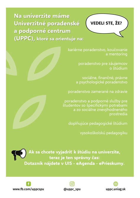 Podporné služby pre študentov so špecifickými potrebami
