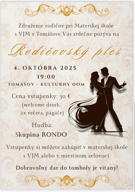 Rodičovský ples a zábava